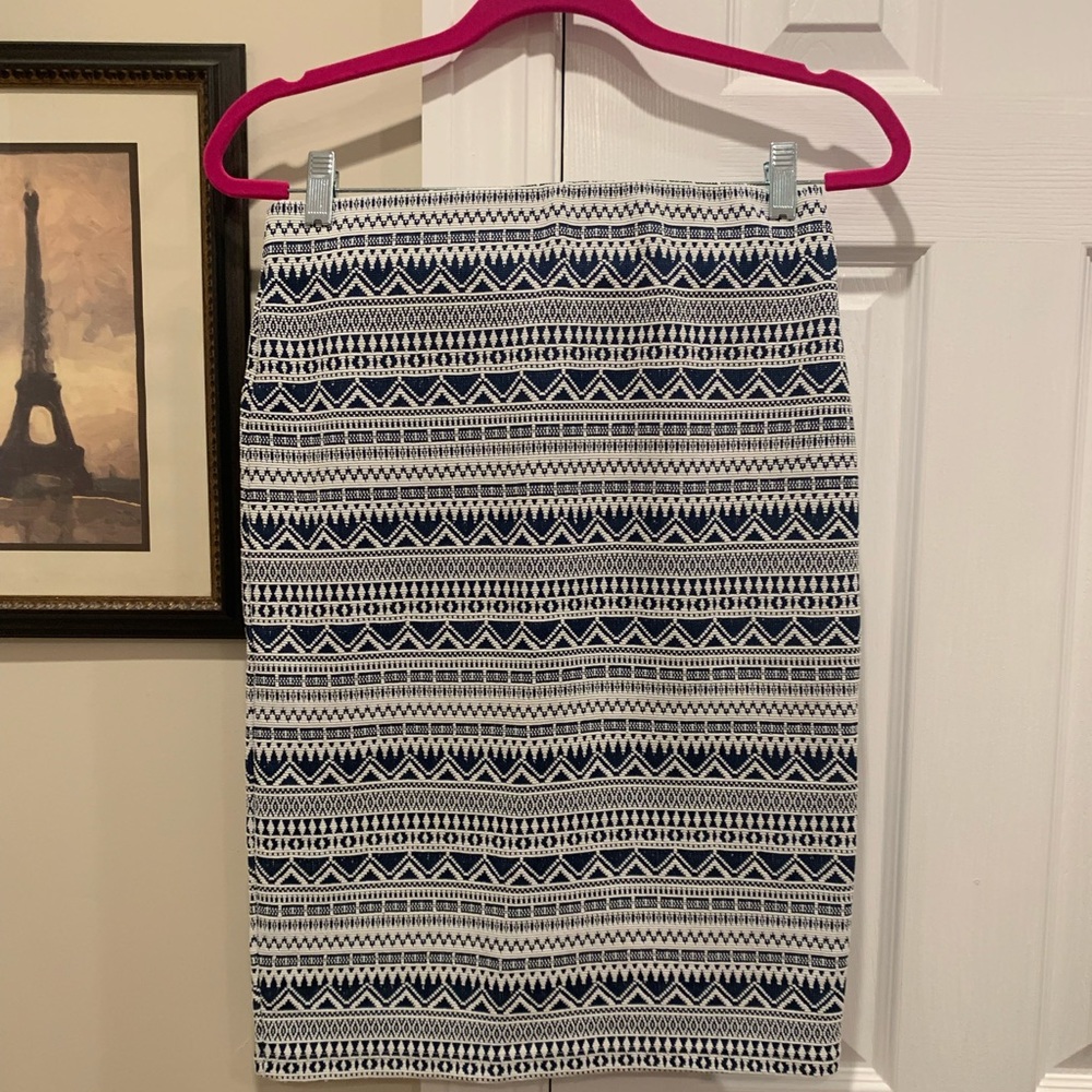 RD Style Fitted Printed Pencil Skirt - Picture 5 of 8
